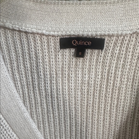 Quince Beige Button-Up Cardigan - Picture 3 of 6